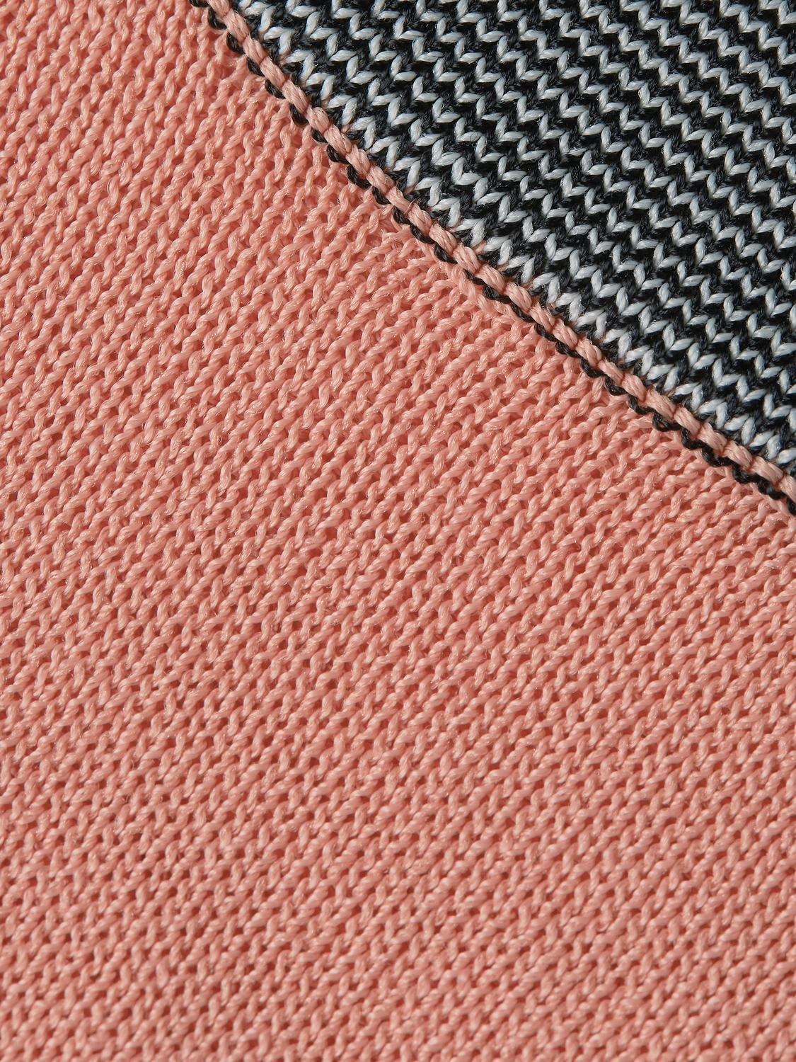 Stripe Trim Relaxed Knitted Vest