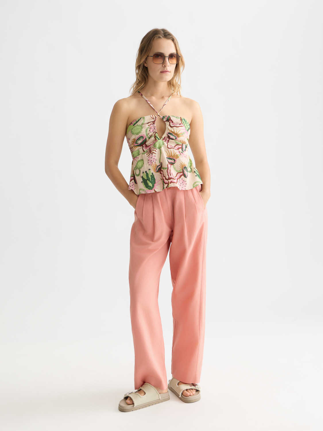 Groene SCOTCH & SODA Top RACER TANK Groene SCOTCH & SODA Top RACER TANK