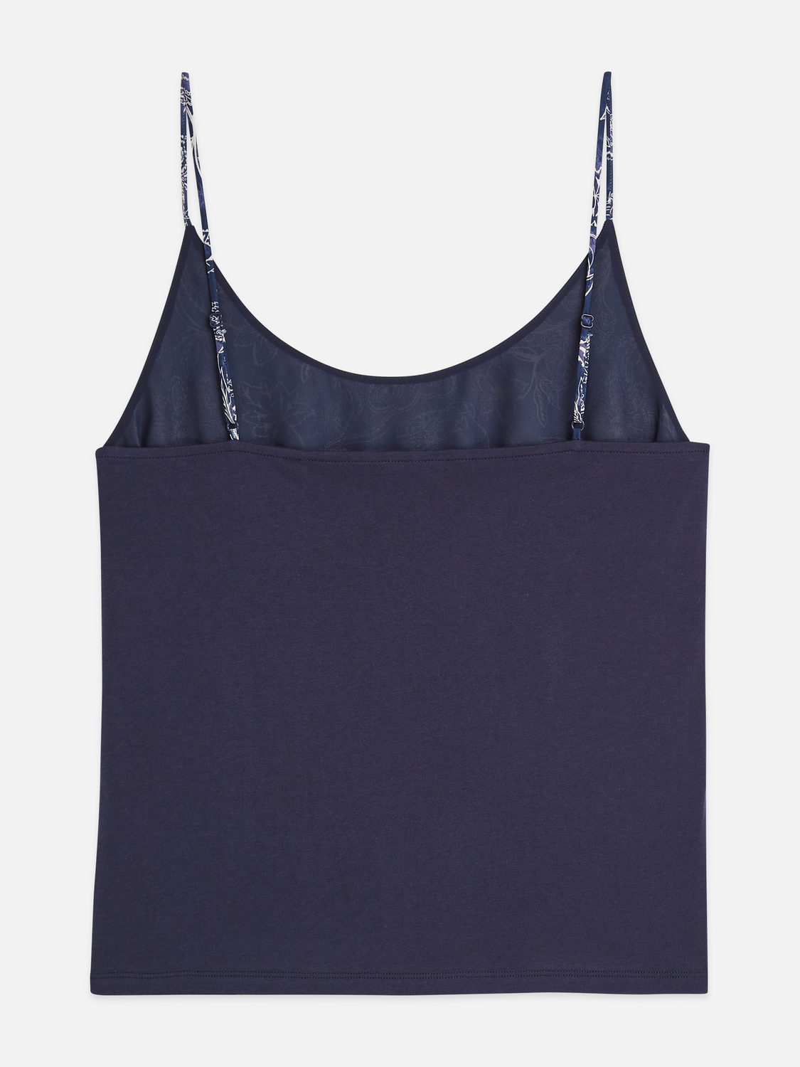 Printed Jersey Back Tank Top