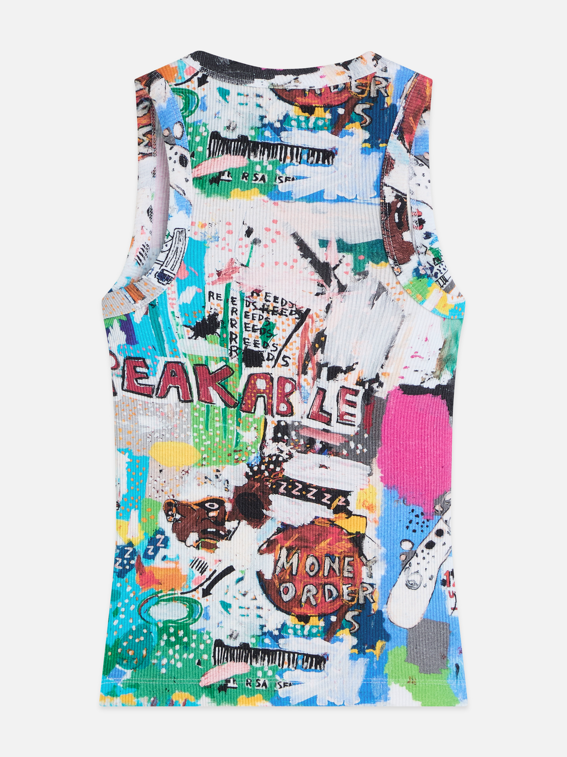 Scotch & Soda x Basquiat All Over Printed Rib Racer Tank