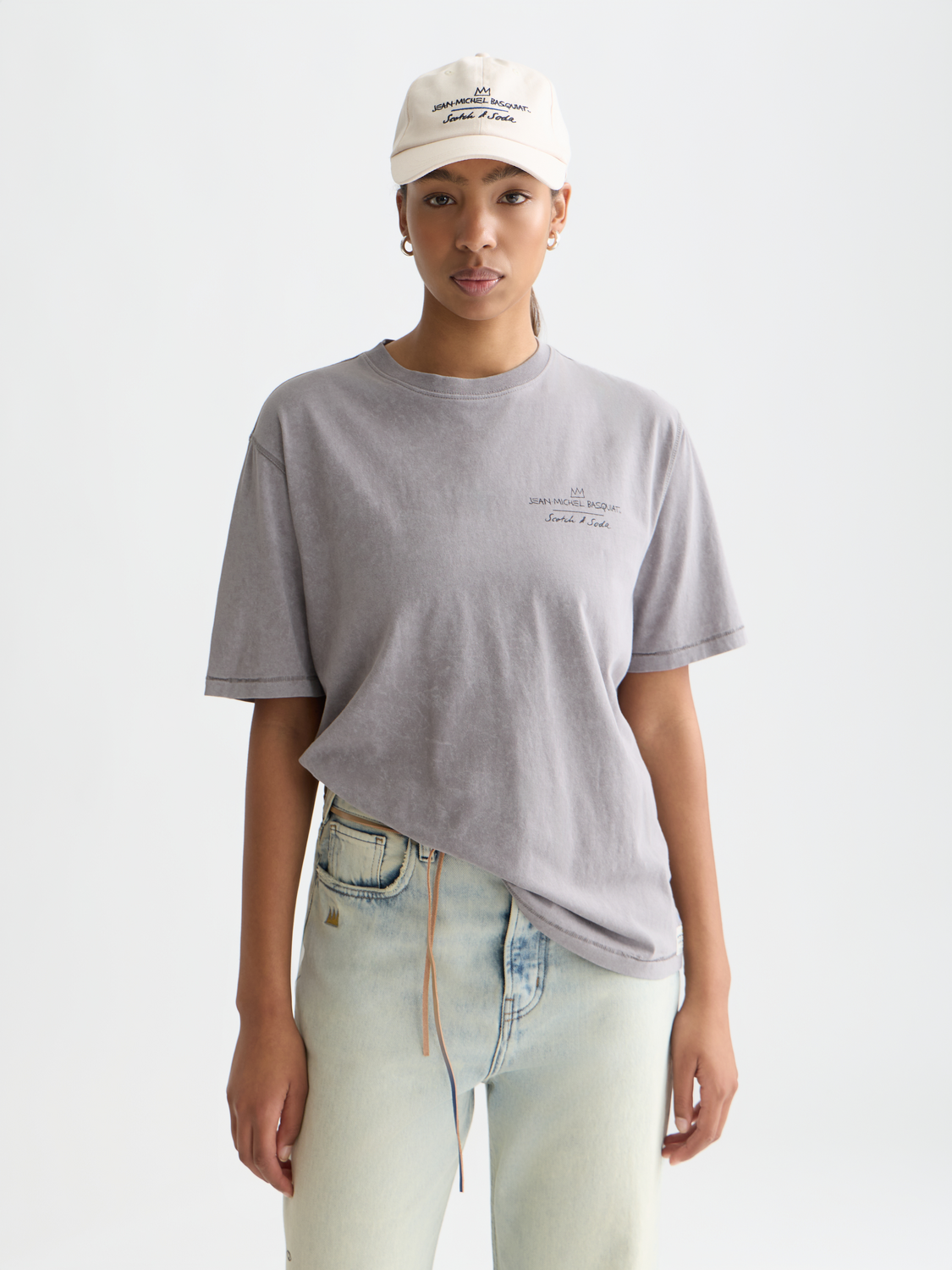 Scotch & Soda x Basquiat Graphic Loose-Fit T-Shirt