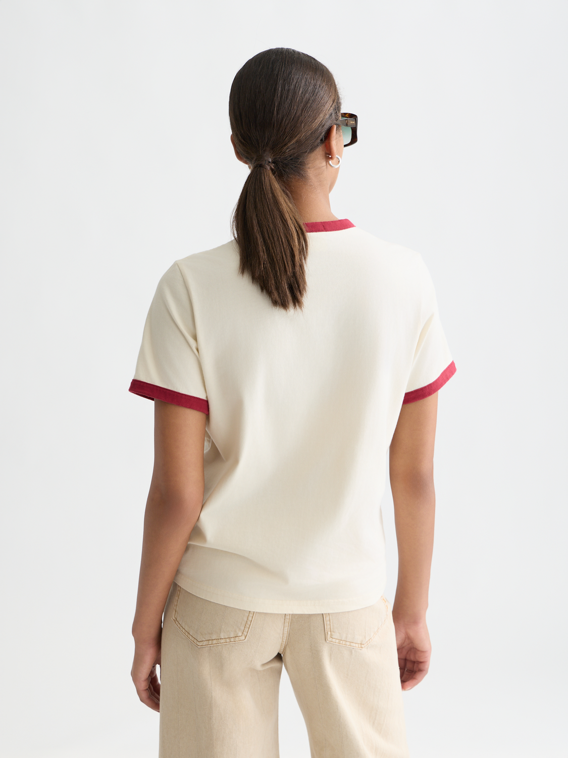 Regular-Fit T-Shirt With Contrast Binding