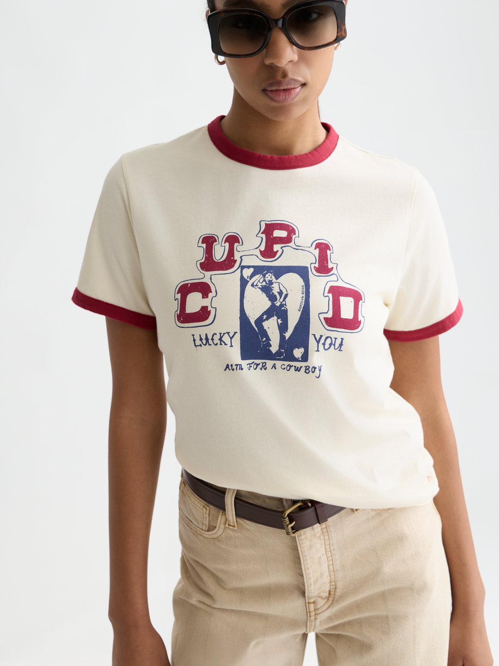 Regular-Fit T-Shirt With Contrast Binding