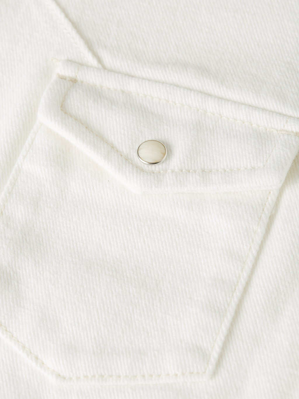 Cap Sleeve Fitted Denim Shirt