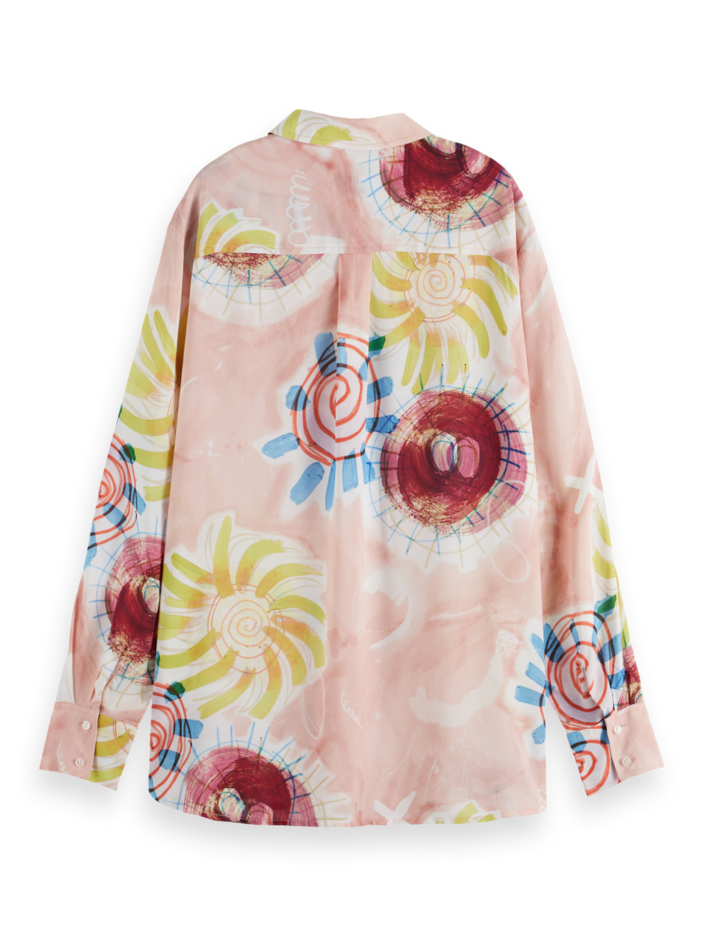 Abstract Sun Printed Relaxed Fit Shirt