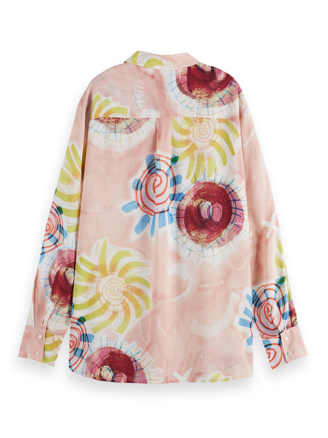 Abstract Sun Printed Relaxed Fit Shirt