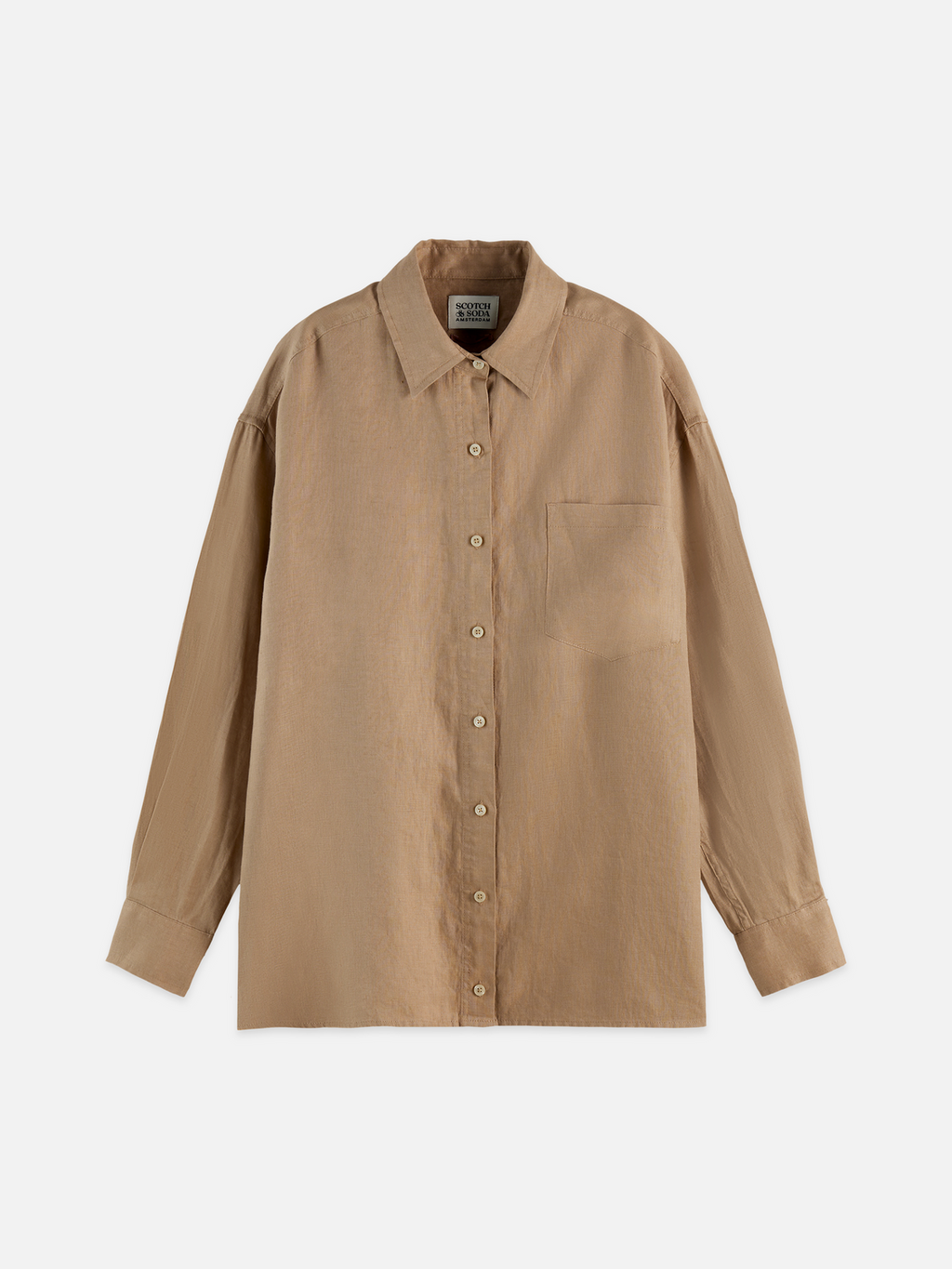 Linen Back Detail Shirt