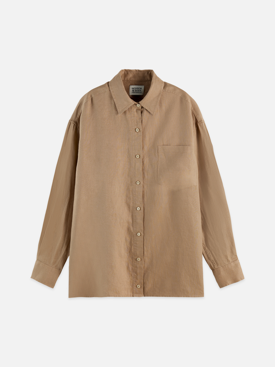 Linen Back Detail Shirt