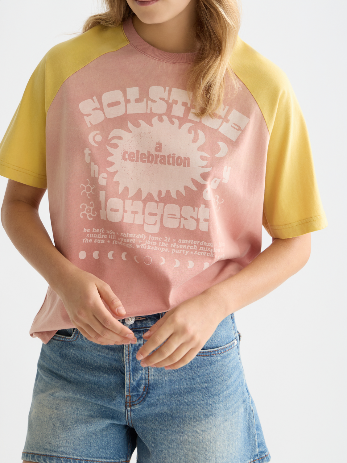 Scotch & Soda Washed Artwork Los T-shirt, meerblauw 413, M Scotch & Soda Washed Artwork Los T-shirt, meerblauw 413, M