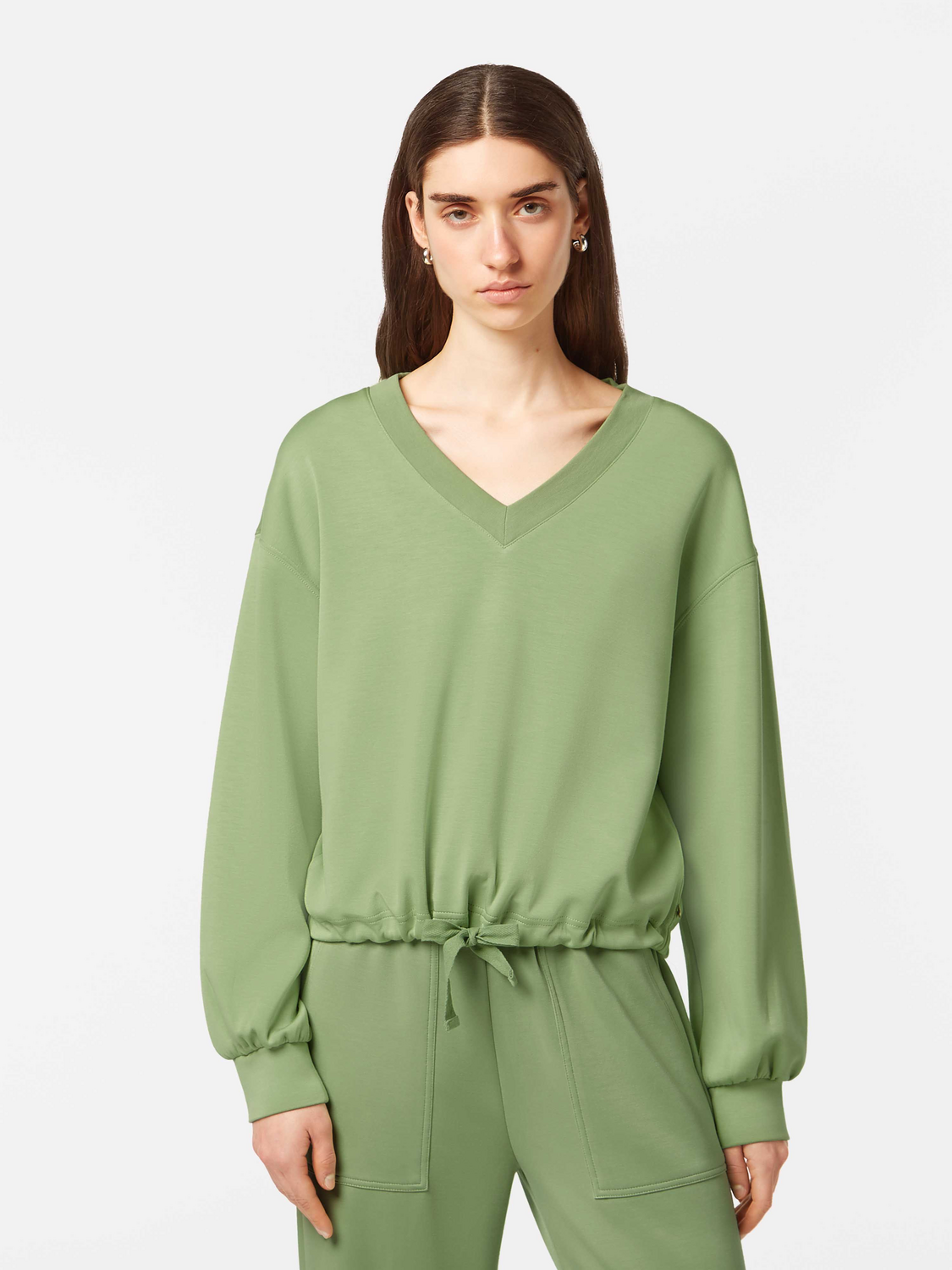 V-Neck Modal Sweatshirt