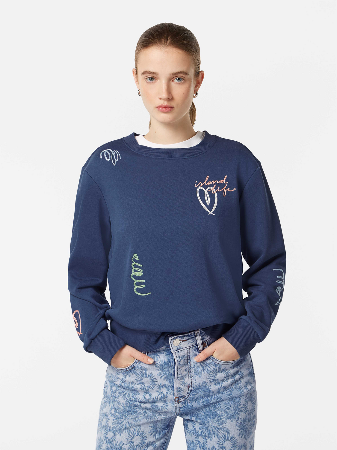 Embroidered Regular Fit Sweatshirt
