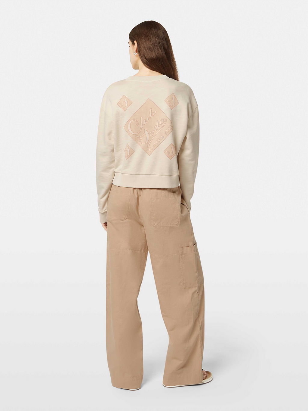 Printed Loose Fit Sweatshirt