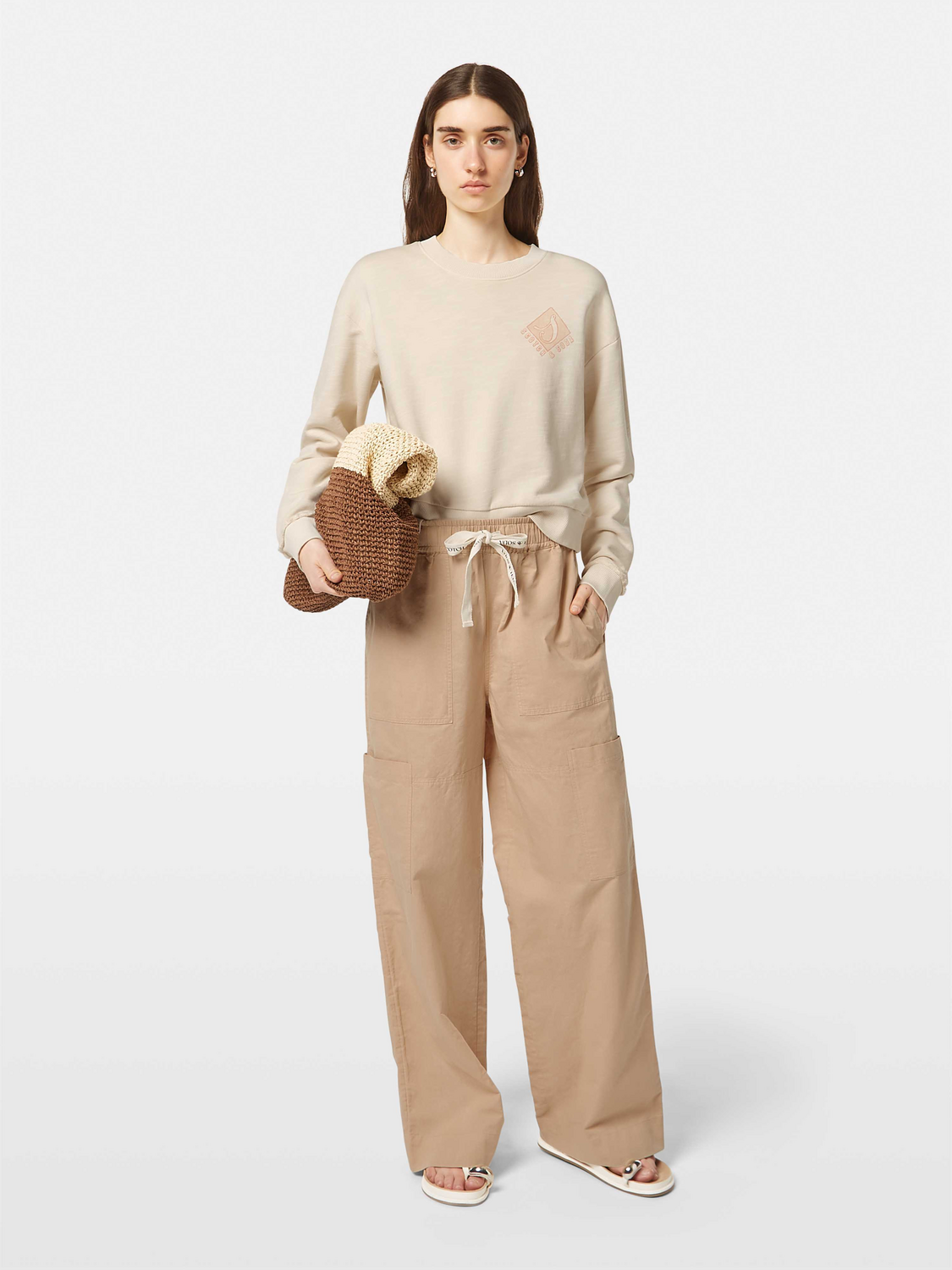 Printed Loose Fit Sweatshirt