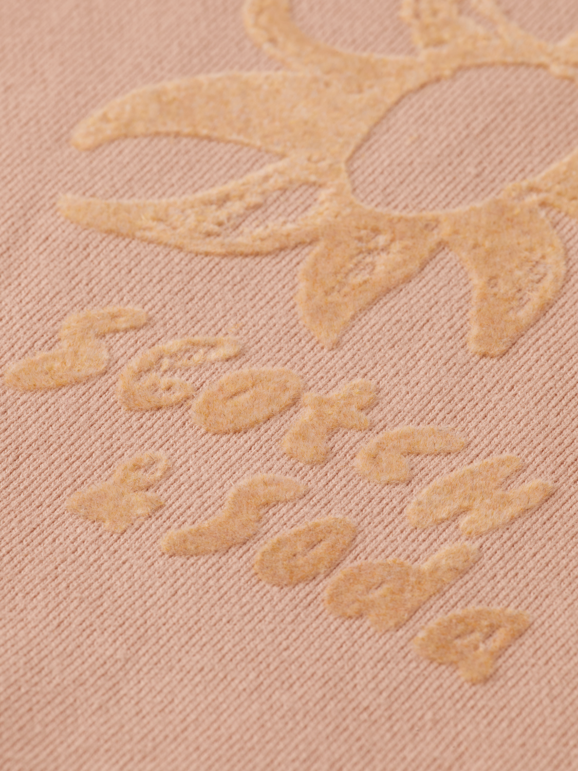 Relaxed Fit Sweatshirt With Flock Print