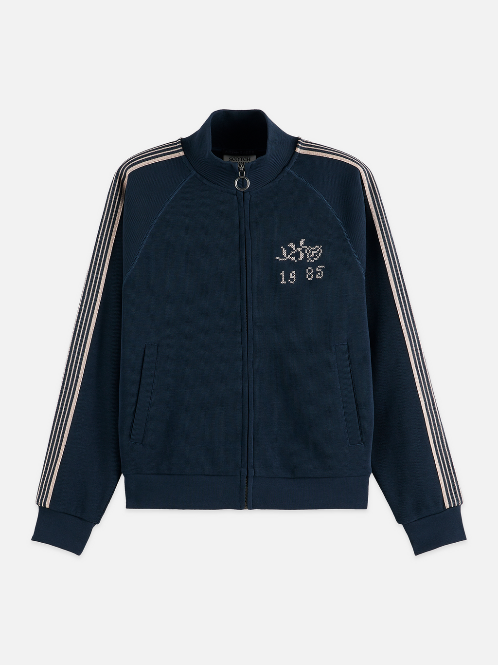 Zip Through Interlock Sweatshirt