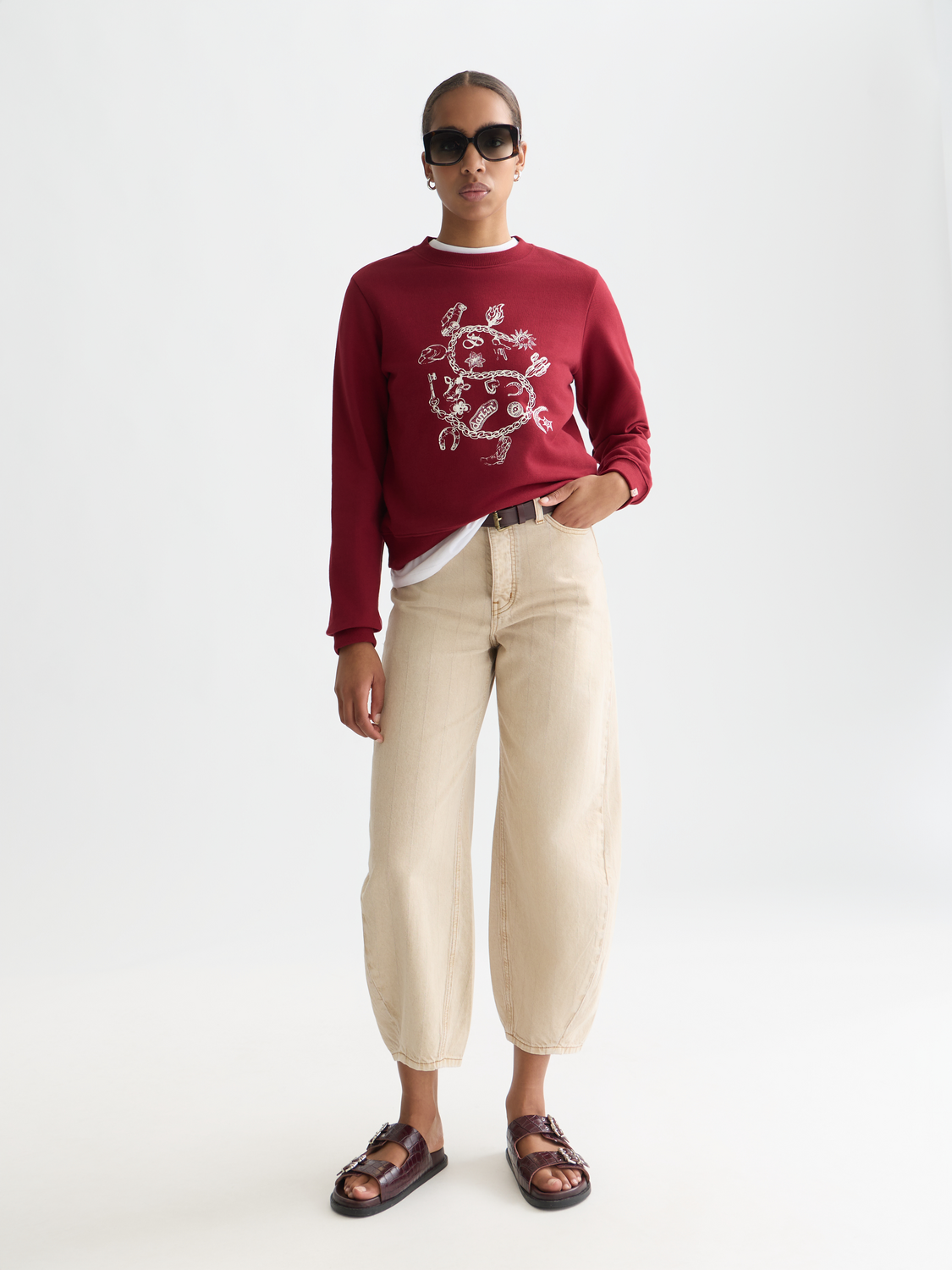 Chest Artwork Regular-Fit Sweatshirt