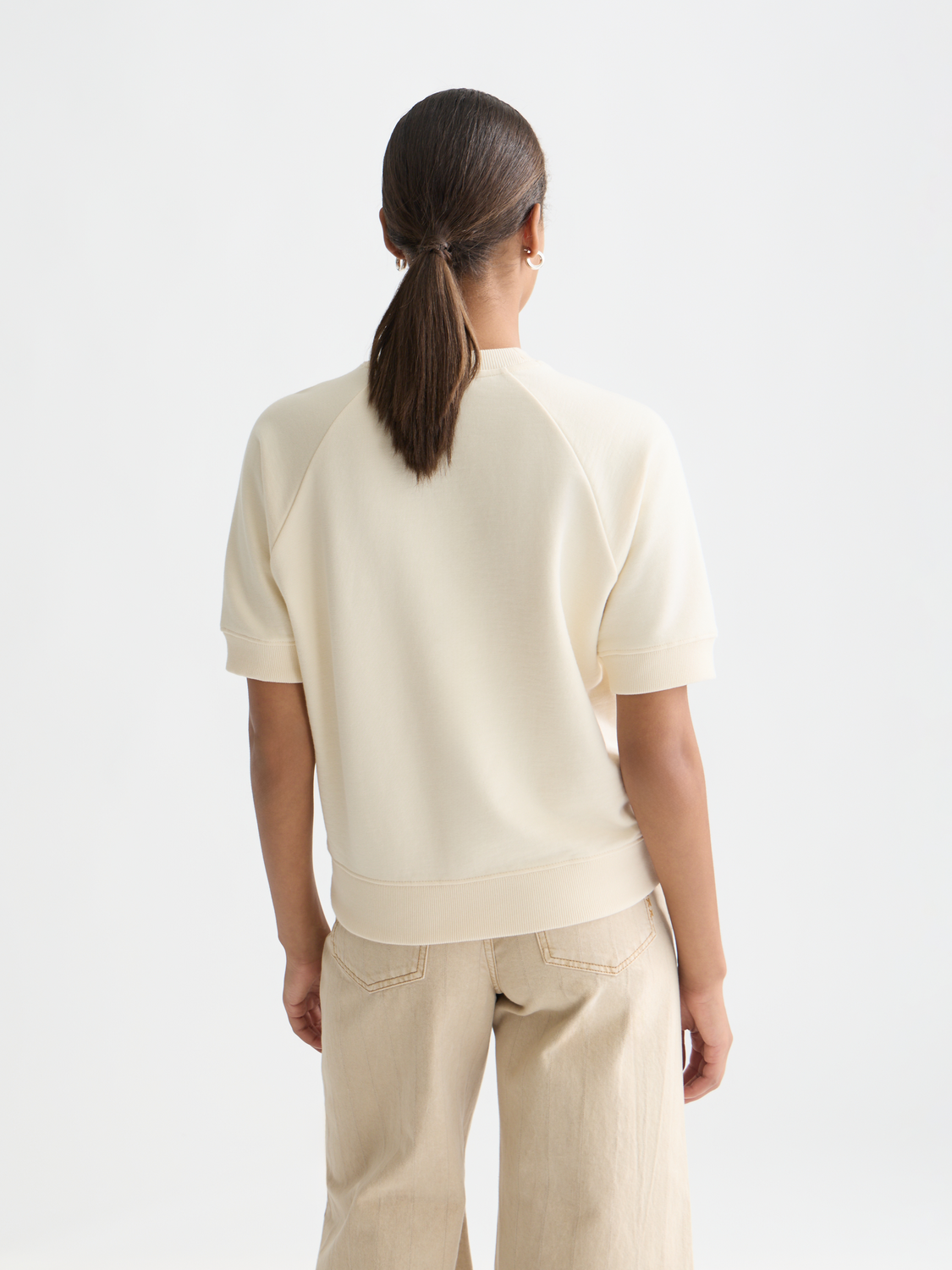 Short-sleeve Artwork Sweatshirt