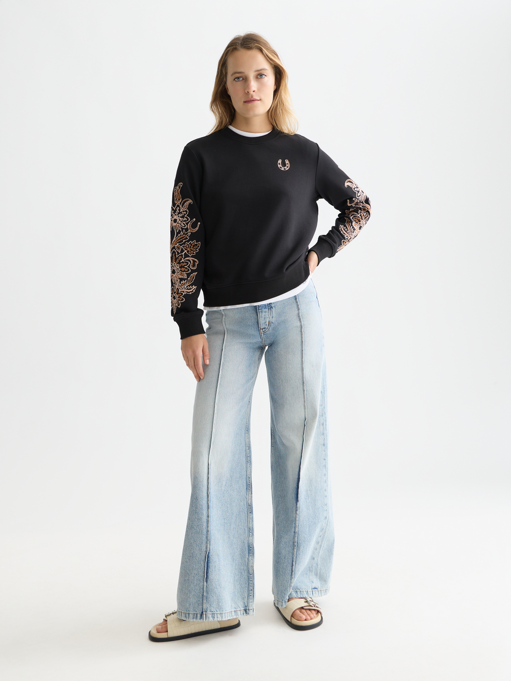 Embroidered Regular-Fit Sweatshirt