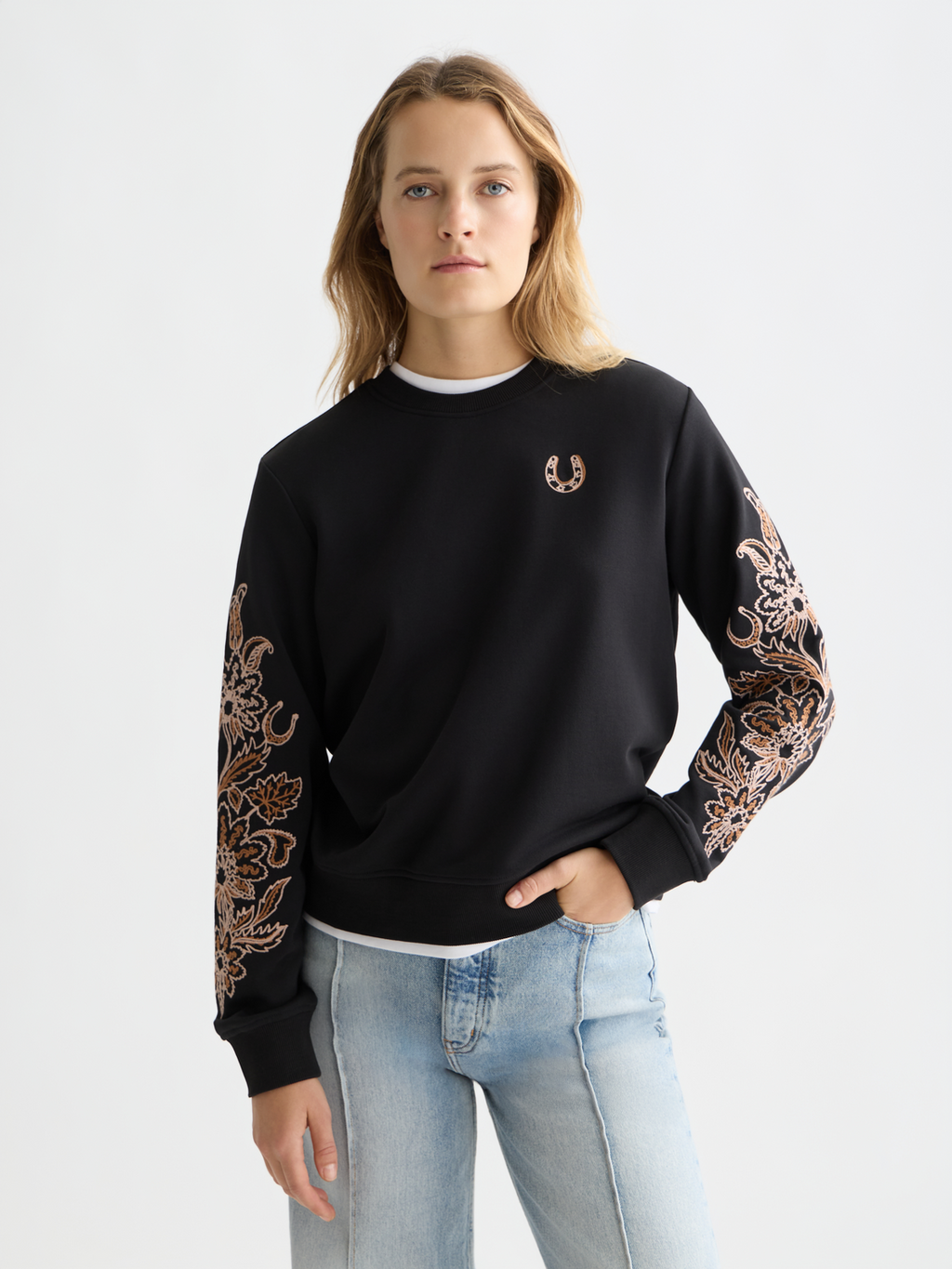 Embroidered Regular-Fit Sweatshirt