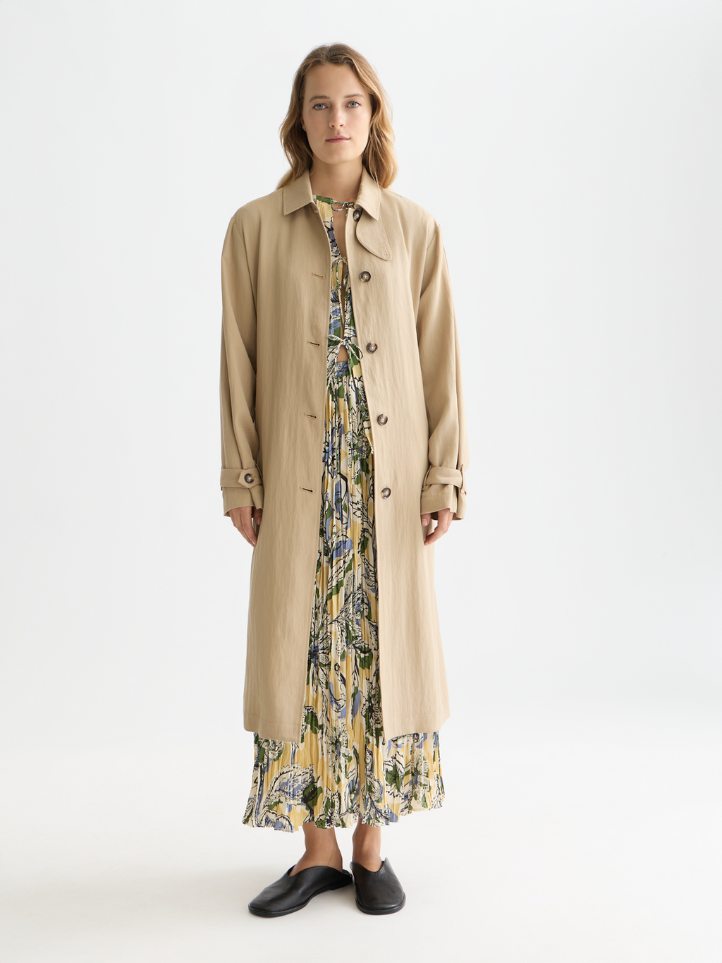 Flowy Trench Coat