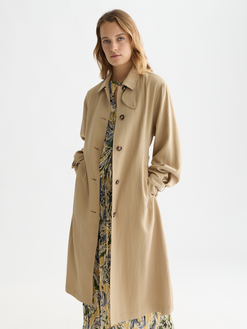 Flowy Trench Coat
