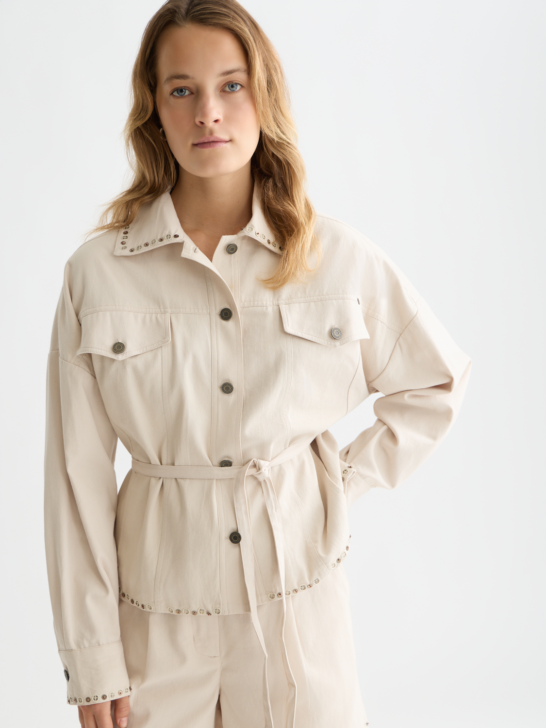 Embellished Cotton Trucker