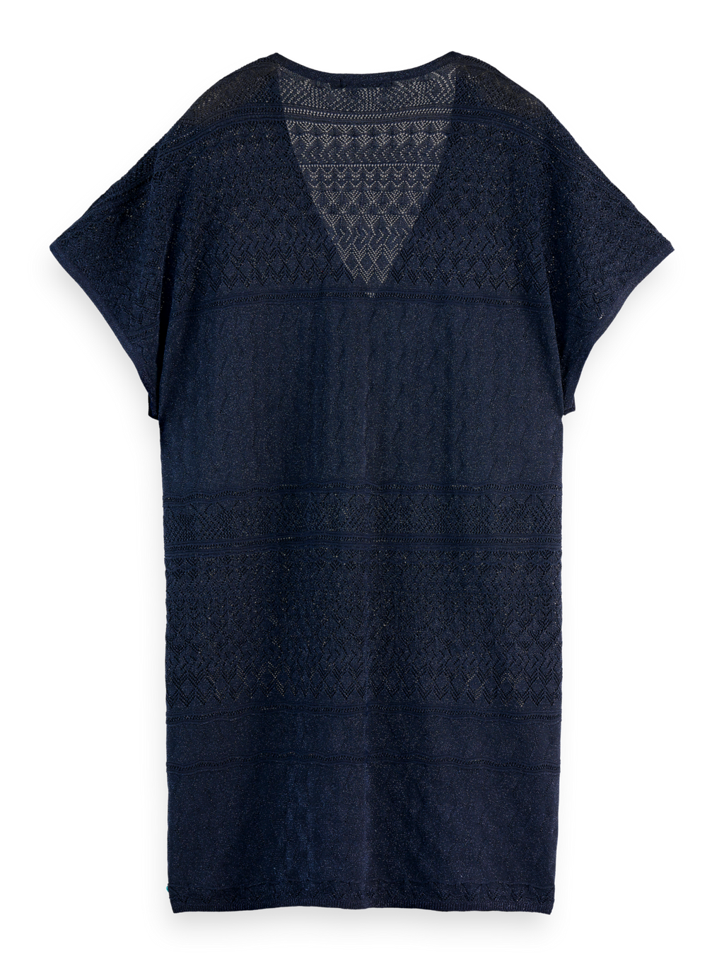 Metallic Pointelle Knit Tunic