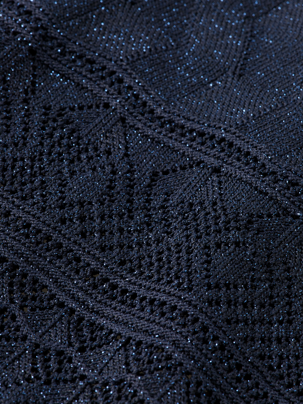 Metallic Pointelle Knit Tunic