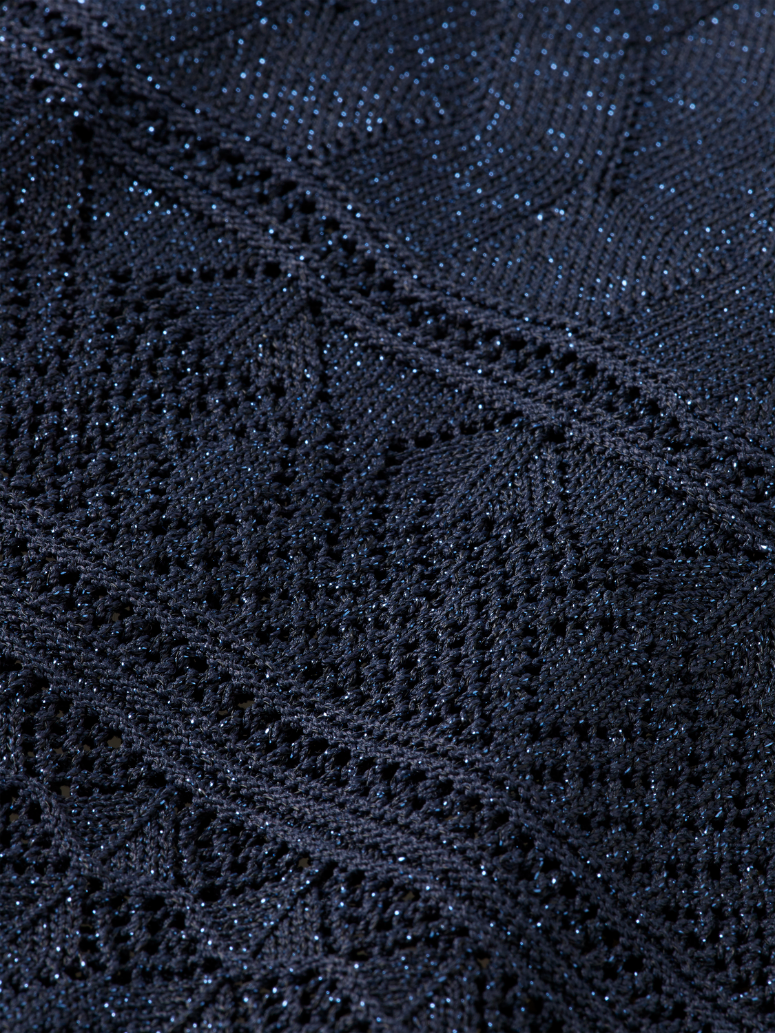 Metallic Pointelle Knit Tunic