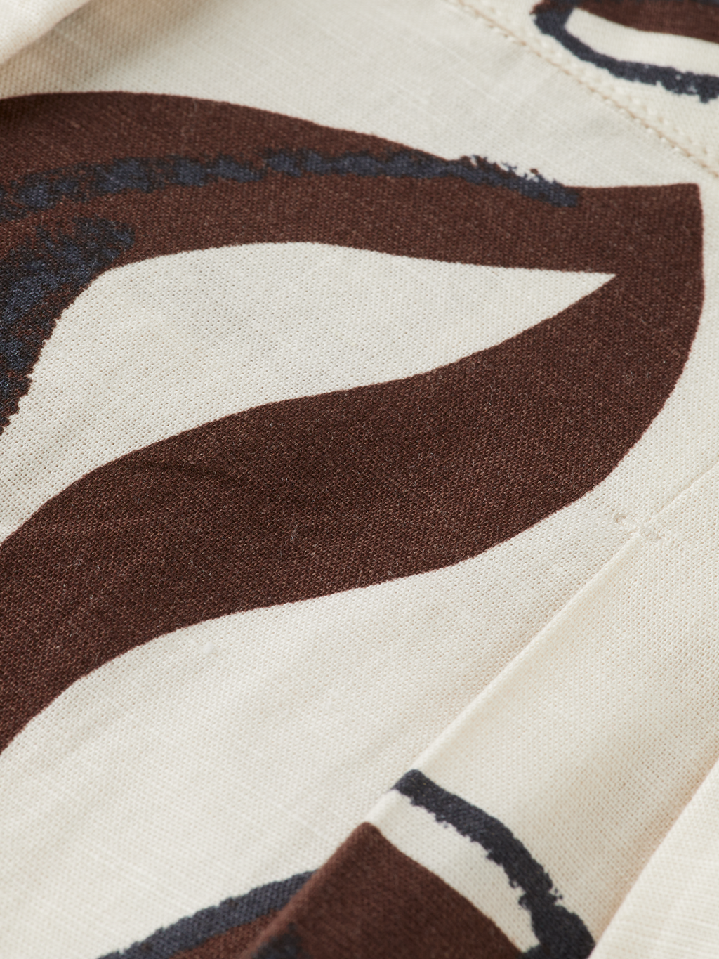 Inky Sun Linen Printed Short