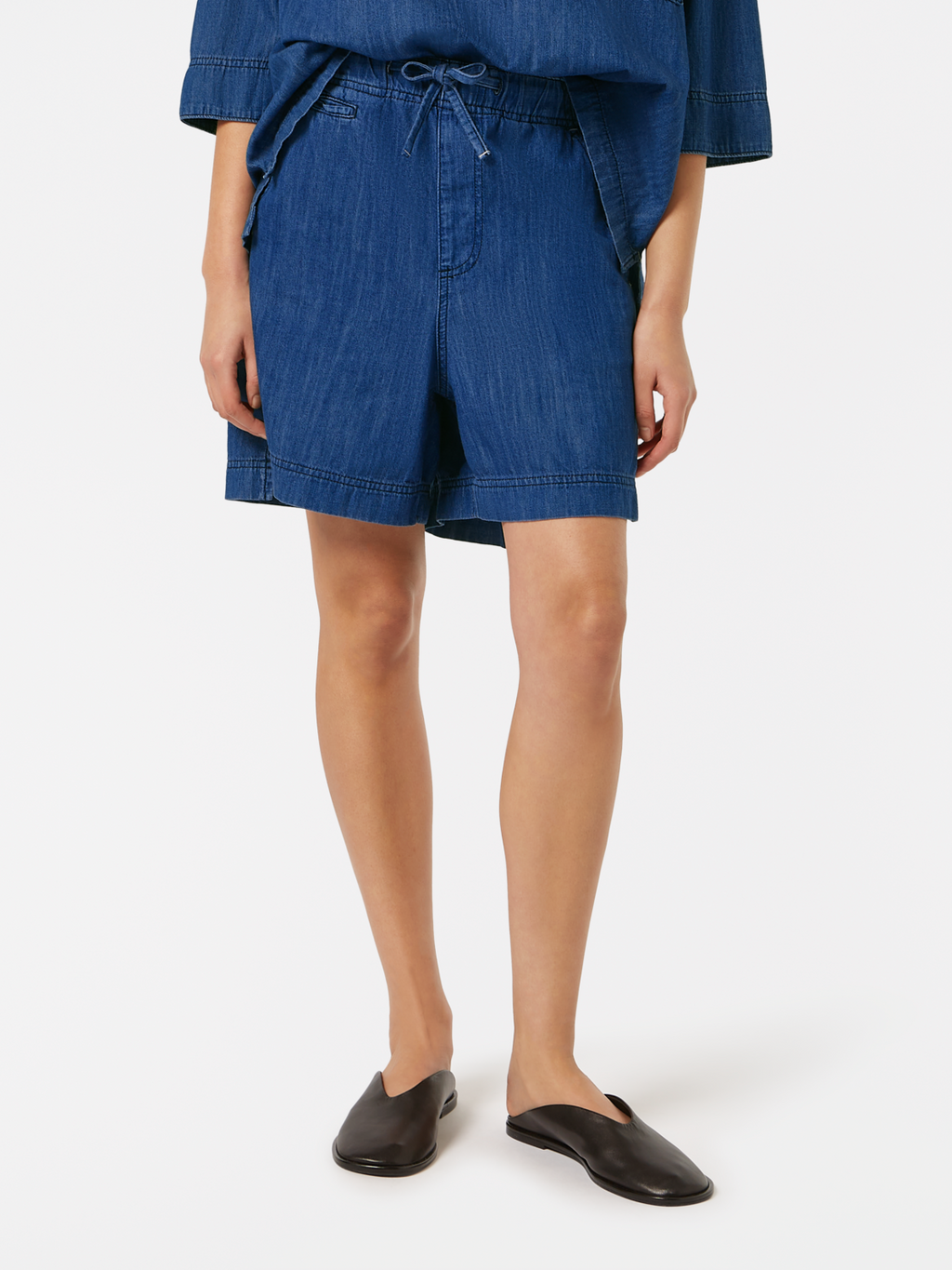 Lightweight Denim Utility Short | Washed Indigo