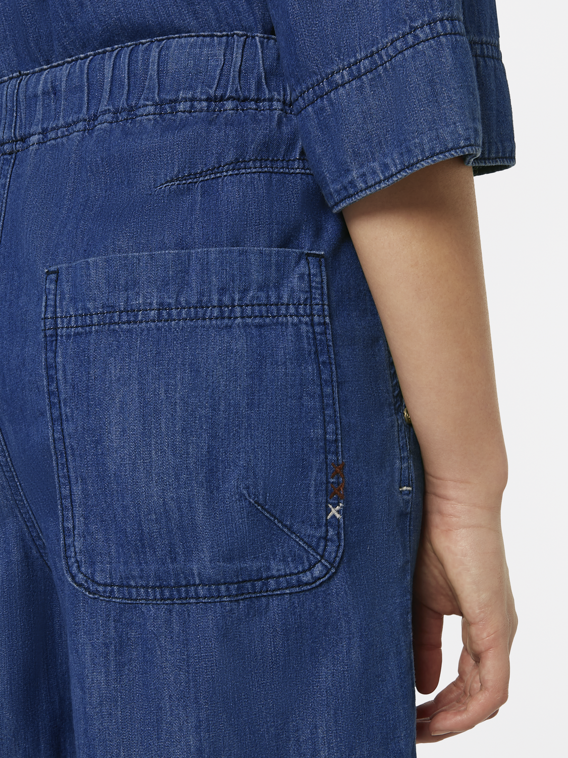 Lightweight Denim Utility Short | Washed Indigo