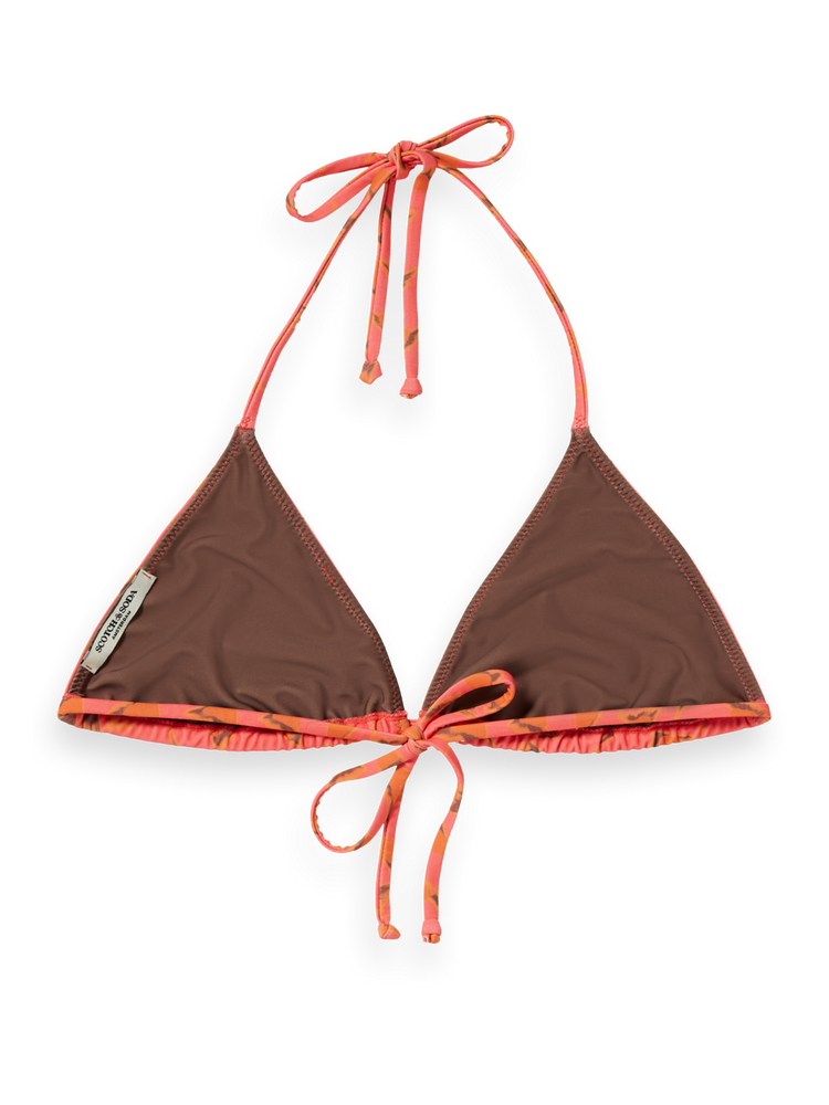 Reversible Printed Bikini Top