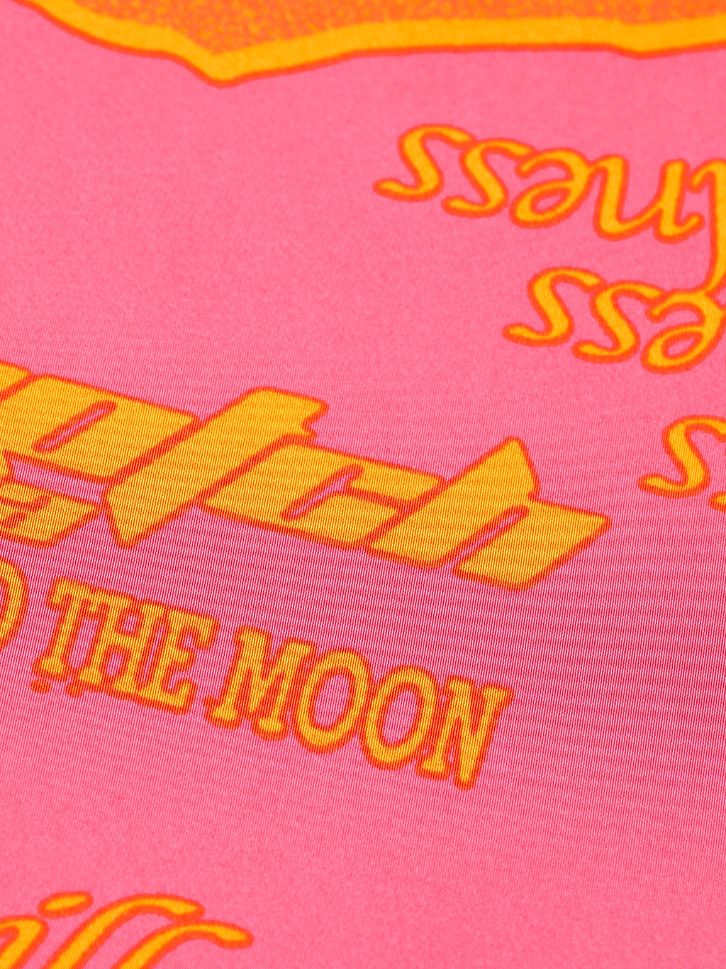 Satin Printed Midi Skirt