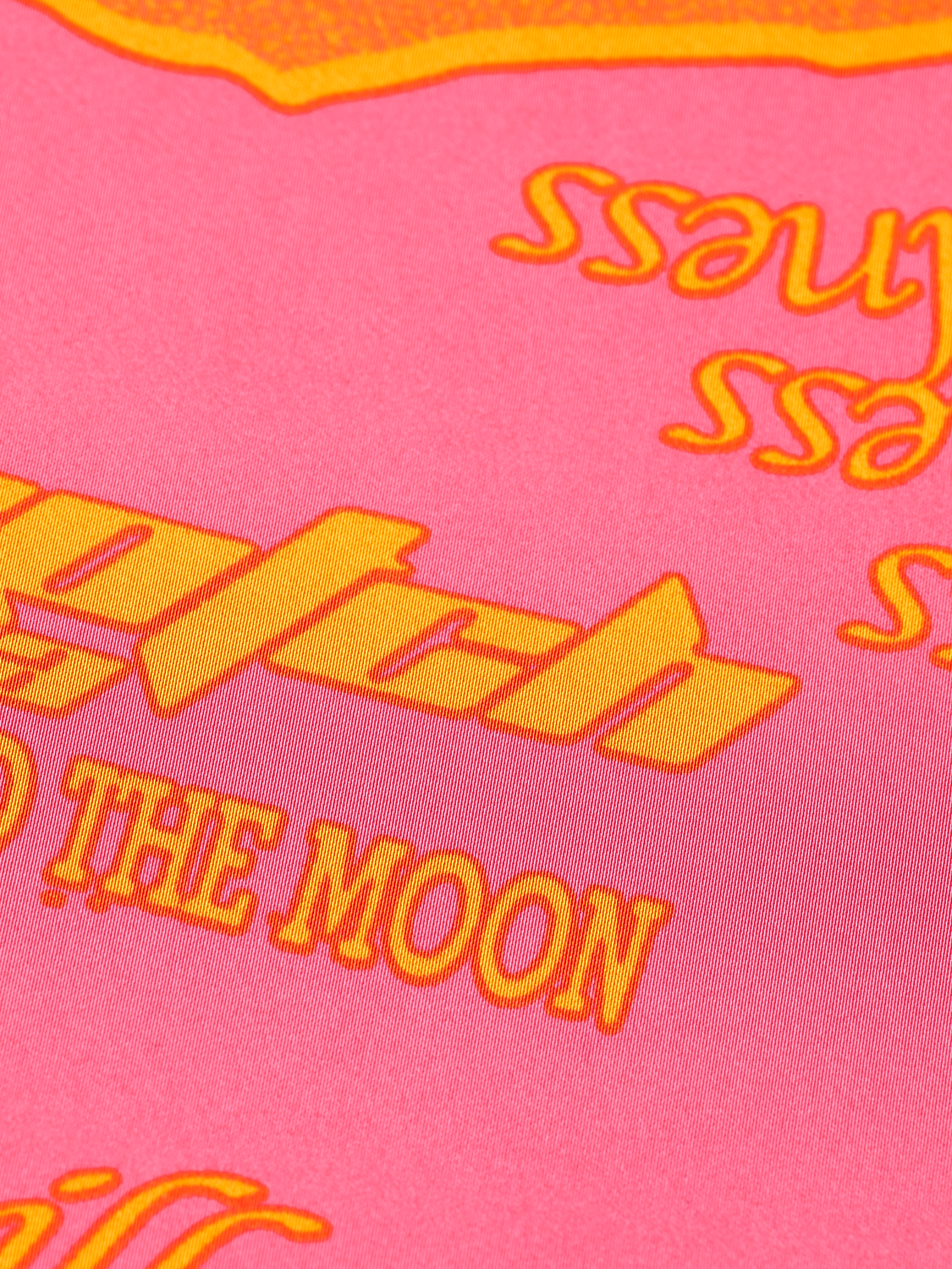 Satin Printed Midi Skirt