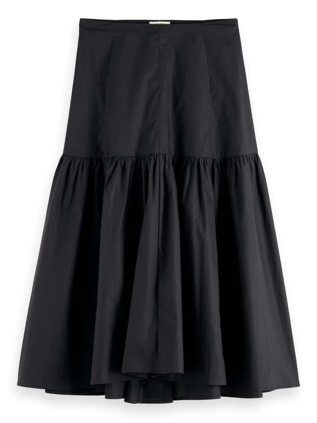 Tiered Midi Skirt