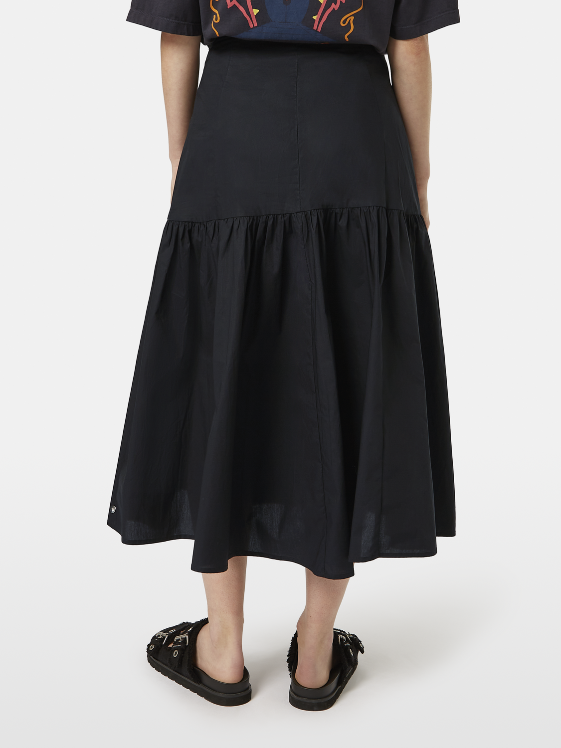 Tiered Midi Skirt