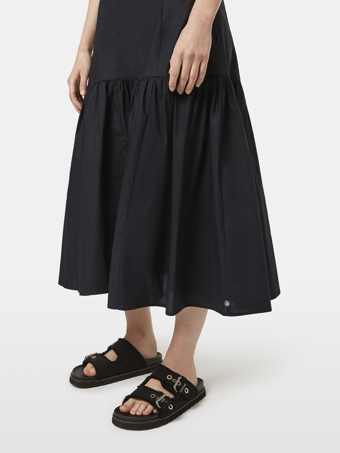 Tiered Midi Skirt