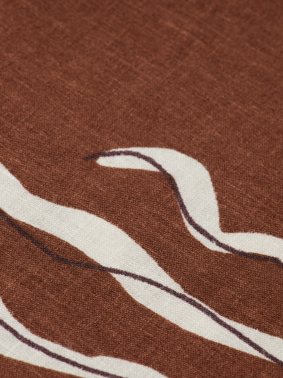 Inky Sun Linen Blend Wrap Skirt