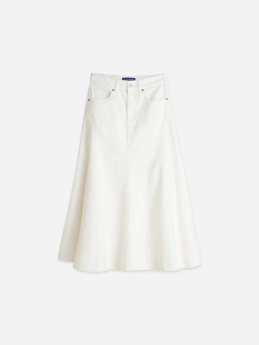 5 Pocket Denim Maxi Skirt