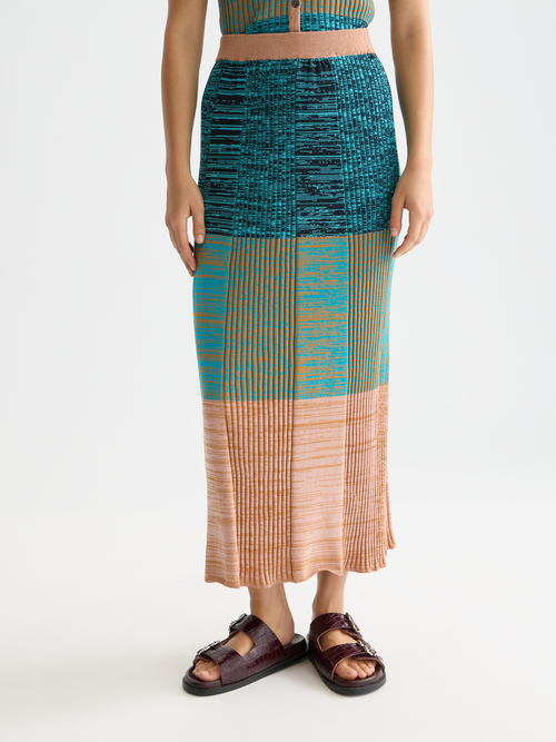 Maxi Ribbed Knitted Skirt – Scotch & Soda
