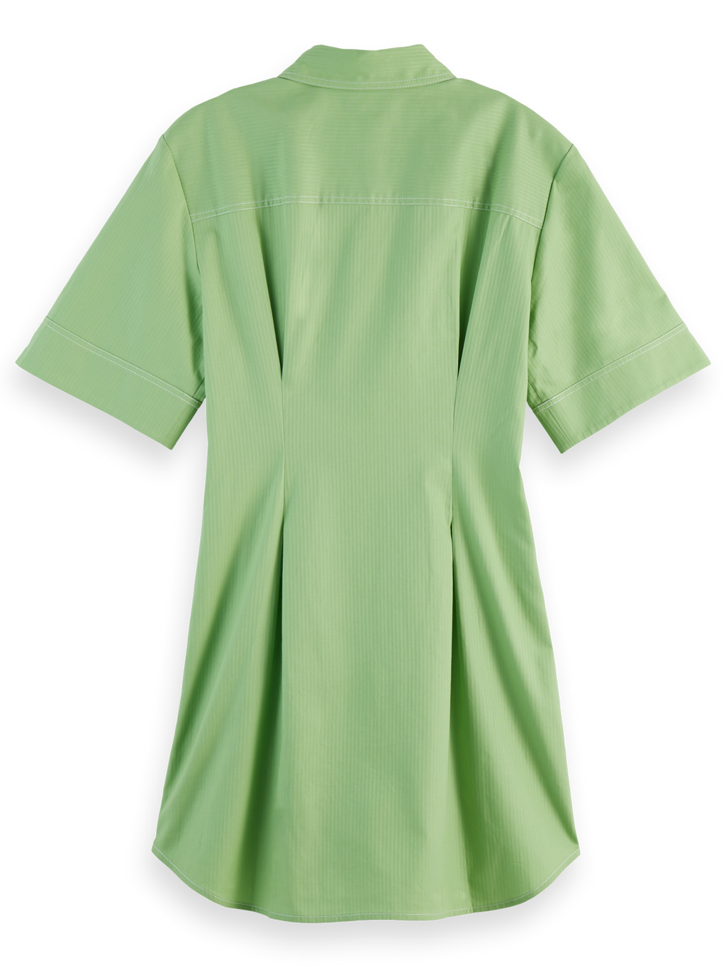 Structured Stripe Mini Shirt Dress