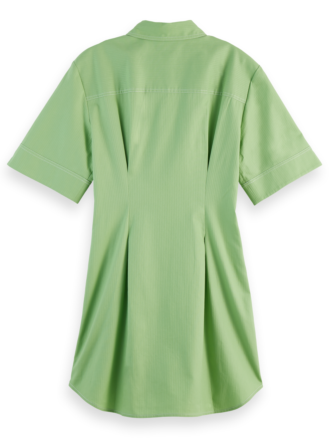 Structured Stripe Mini Shirt Dress