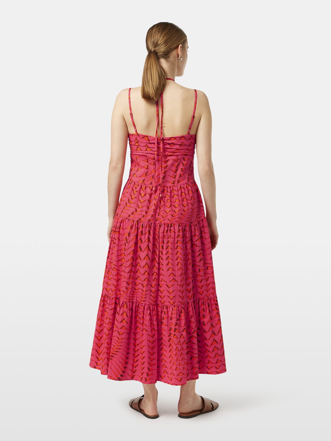 Cotton Seersucker Midi Dress Scotch & Soda Cotton Seersucker Midi Dress Scotch & Soda