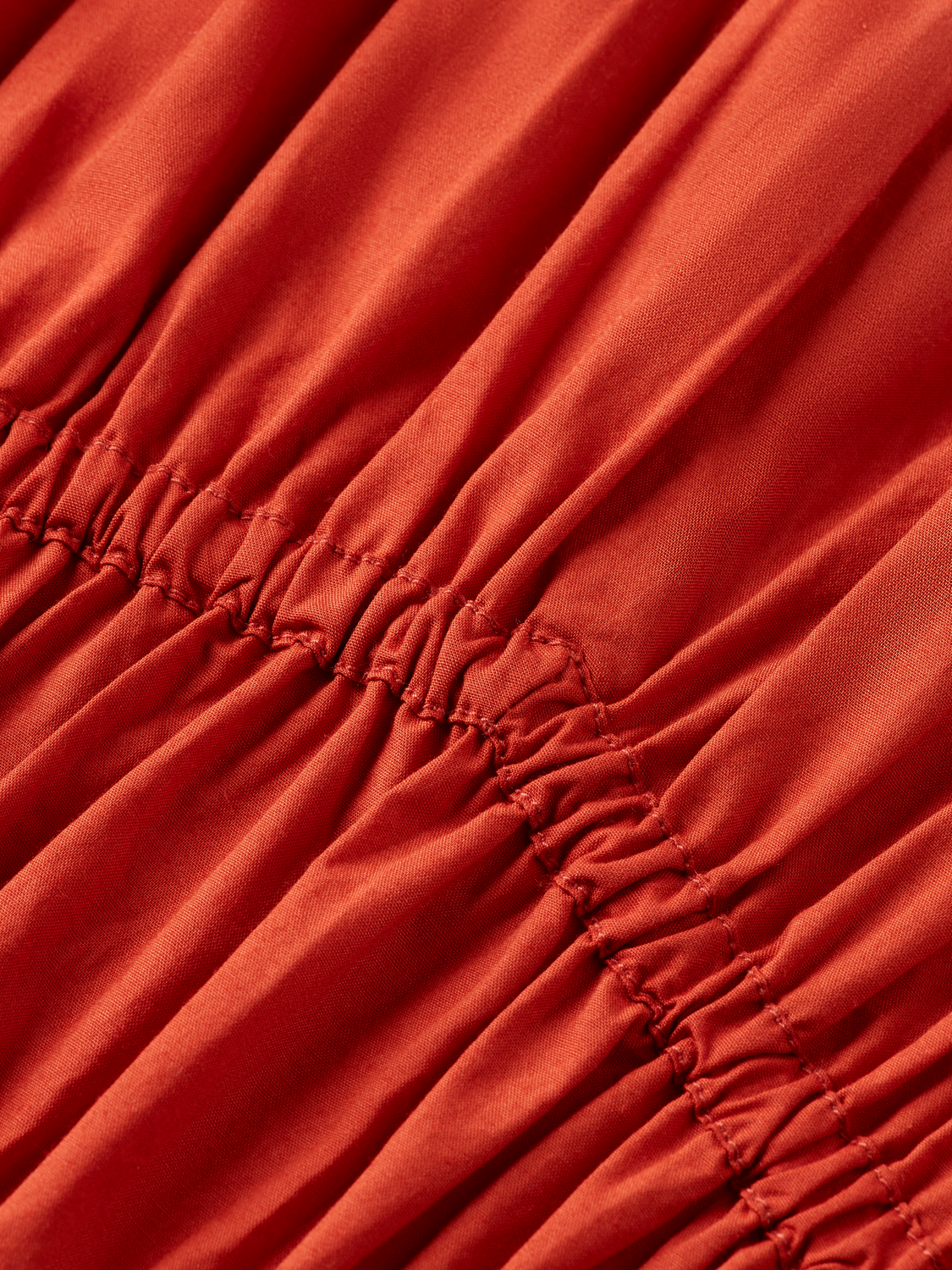 Gathered Midi Dress With Tied Details