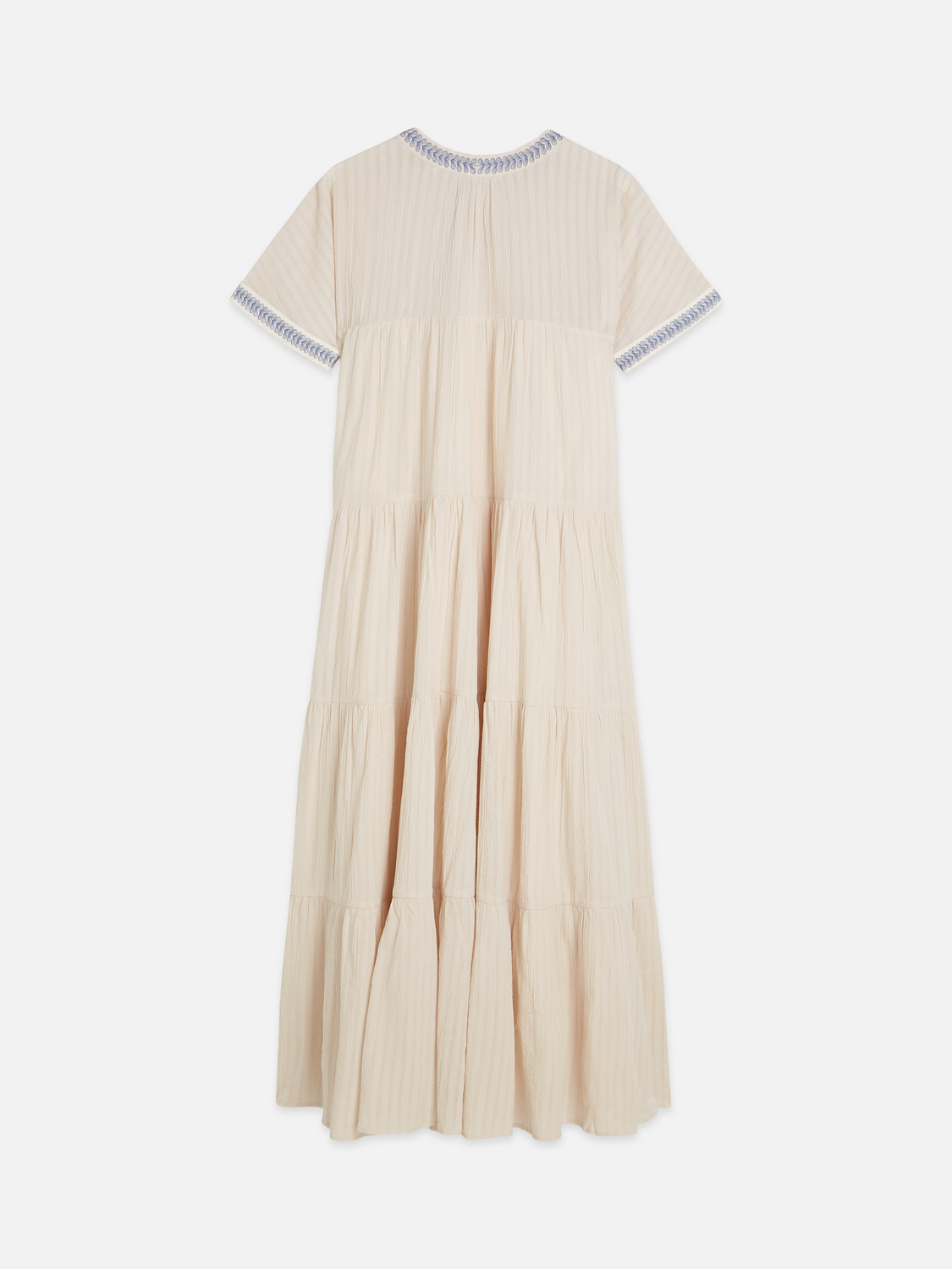 Cotton Crepe Ankle Length Caftan Dress