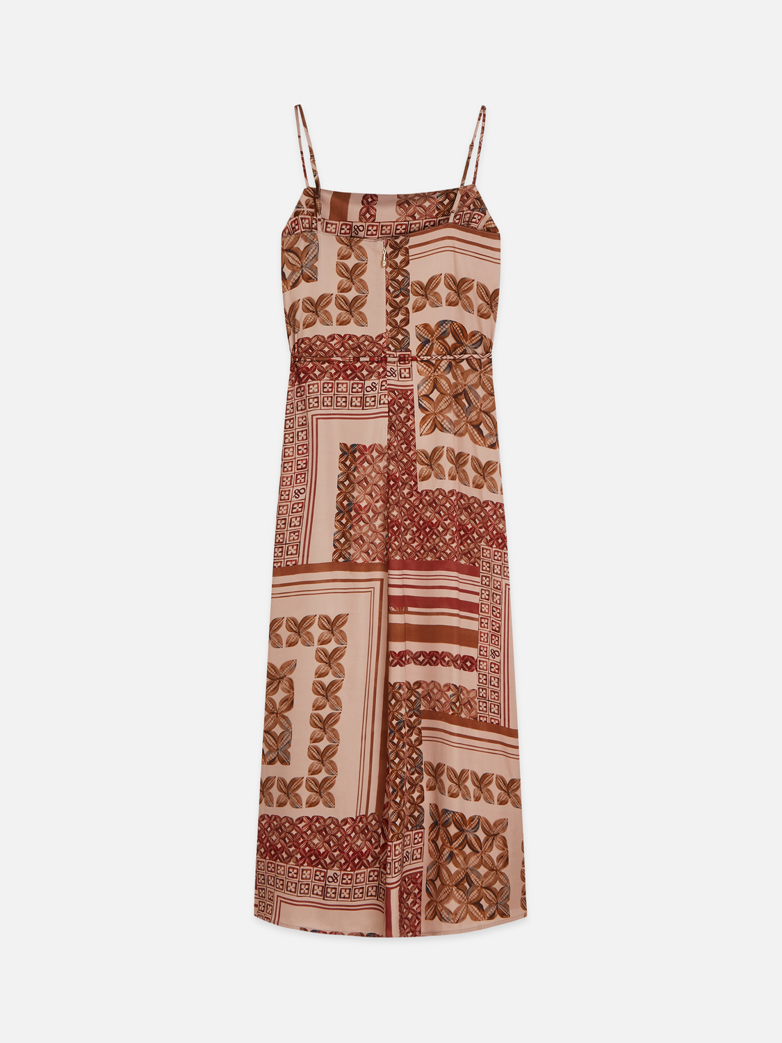 scotch and soda printed satin dress SCOTCH & SODA Printed Satin Midi Dress