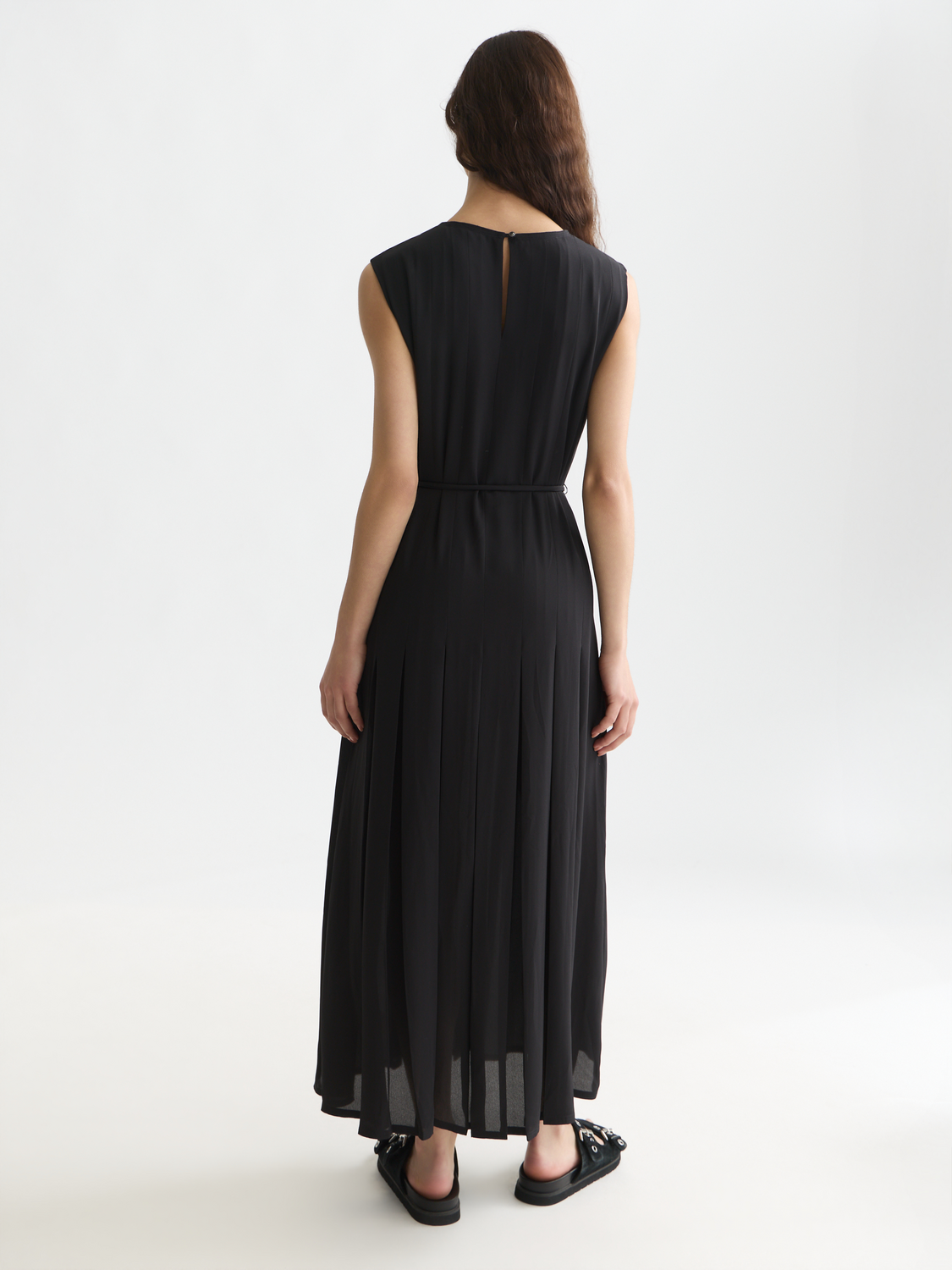 scotch and soda pleated midi dress Scotch & Soda Thalia Pleated Midi Dress