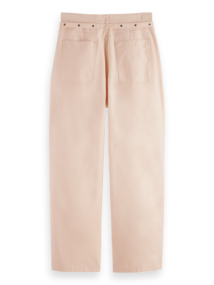 Aster High Rise Wide Leg Cotton Pant