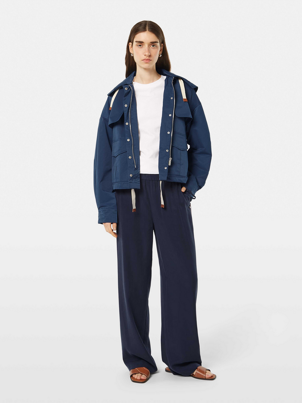 Gia Mid-Rise Wide-Leg Trouser